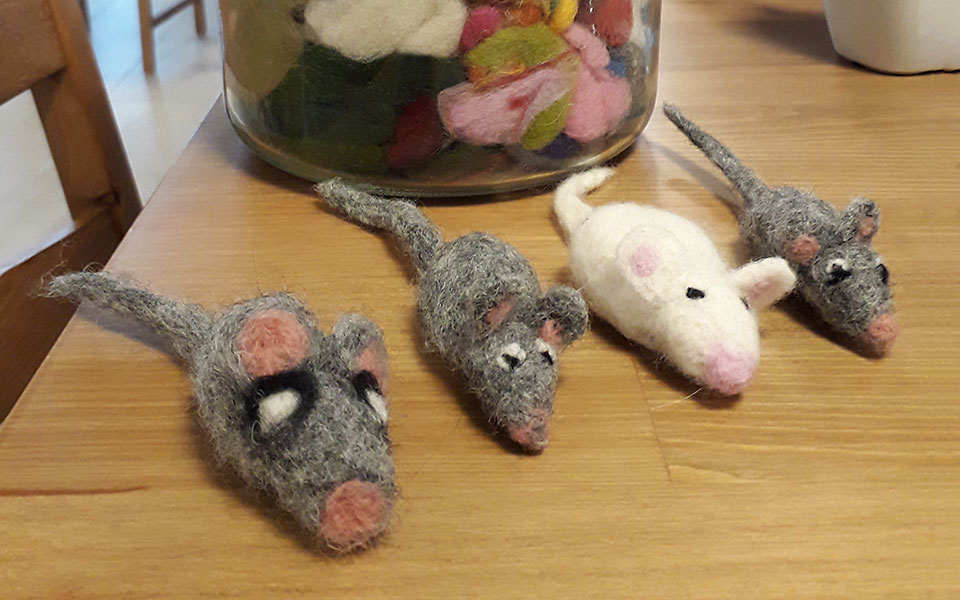 gefilzte Mäuse